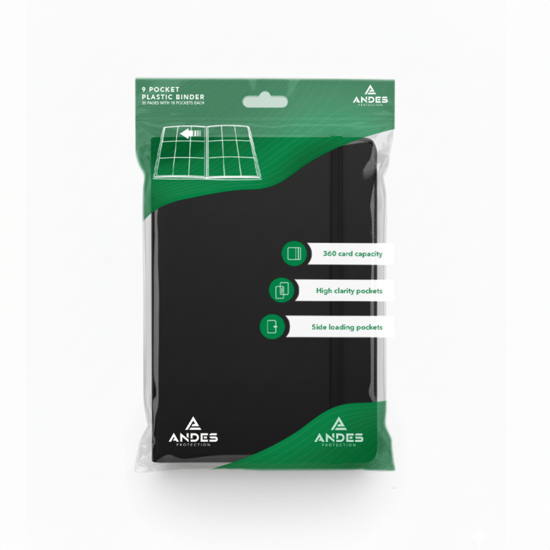 Carpeta Andes,color Negro 360 espacios