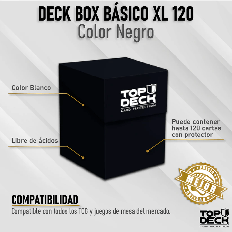 Portamazos Top Deck XL +120,color Negro