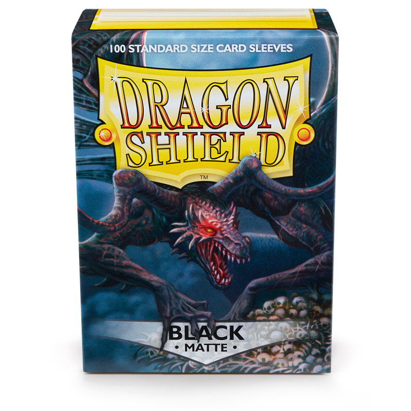 Protector de cartas Dragon Shield, matte, tamaño estándar "Black"